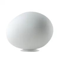 foscarini - lampe de sol d'extã©rieur gregg grande - blanc/lxlxh 47x40x40cm